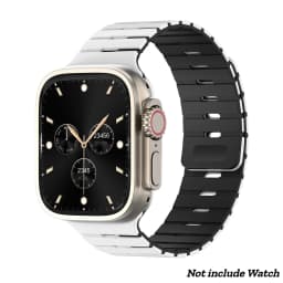 Magnetic Silicone Band for Apple Watch Ultra 3/2 49mm 46 45 44mm 42mm Adjustable Sport Strap for Iwatch Series 11 10 9 8 7 SE3