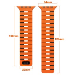 Magnetic Silicone Band for Apple Watch Ultra 3/2 49mm 46 45 44mm 42mm Adjustable Sport Strap for Iwatch Series 11 10 9 8 7 SE3