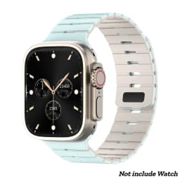 Magnetic Silicone Band for Apple Watch Ultra 3/2 49mm 46 45 44mm 42mm Adjustable Sport Strap for Iwatch Series 11 10 9 8 7 SE3