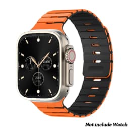 Magnetic Silicone Band for Apple Watch Ultra 3/2 49mm 46 45 44mm 42mm Adjustable Sport Strap for Iwatch Series 11 10 9 8 7 SE3