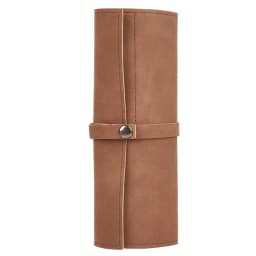2026 Watch Band Roll Organizer with 5 Slots,Storage Box,Easy Carry On Watchlover Storage,Full Grain Leather,Handmade Travel Case