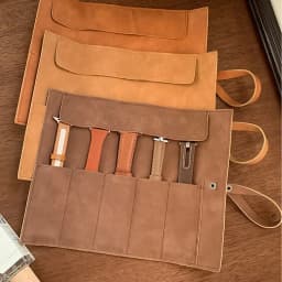 2026 Watch Band Roll Organizer with 5 Slots,Storage Box,Easy Carry On Watchlover Storage,Full Grain Leather,Handmade Travel Case