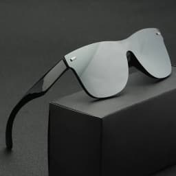 Luxury OverSized Glasses Women Anti-Reflective Mirror Sunglasses Square Plastic Eyeglasses
