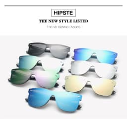 Luxury OverSized Glasses Women Anti-Reflective Mirror Sunglasses Square Plastic Eyeglasses