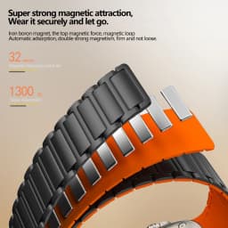 Magnetic Silicone Band for Apple Watch Ultra 3 2 49mm 46mm 42mm 45mm 44mm 40 41mm Strap IWatch Series 11 10 9 8 7 6 SE Bracelet
