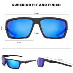 Kapvoe Polarized Sunglasses Fashion Outdoor Sports Uv400 Glasses Camping Fishing Goggles Hiking Running Glasses for Men Cycl