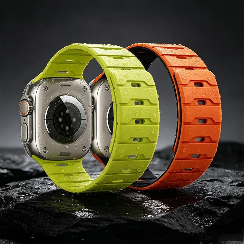 Magnetic Strap For Apple Watch Bands Ultra 2 49mm 45mm 44mm 46mm 42mm Belt Silicone Bracelet iWatch Series 11 10 8 7 6 5 4 9 SE