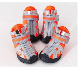 Mesh Pet Dog Shoes Reflective Dog Boots Breathable Puppy Shoes Anti-slip Spring Summer Dog Booties