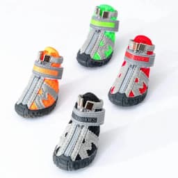 Mesh Pet Dog Shoes Reflective Dog Boots Breathable Puppy Shoes Anti-slip Spring Summer Dog Booties