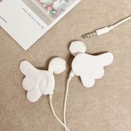 Creative Earphone Decorative Accessories Angel Wings 3d Printed Wired Earphone Decorative Wings Kawaii DIY Earbud Accessories