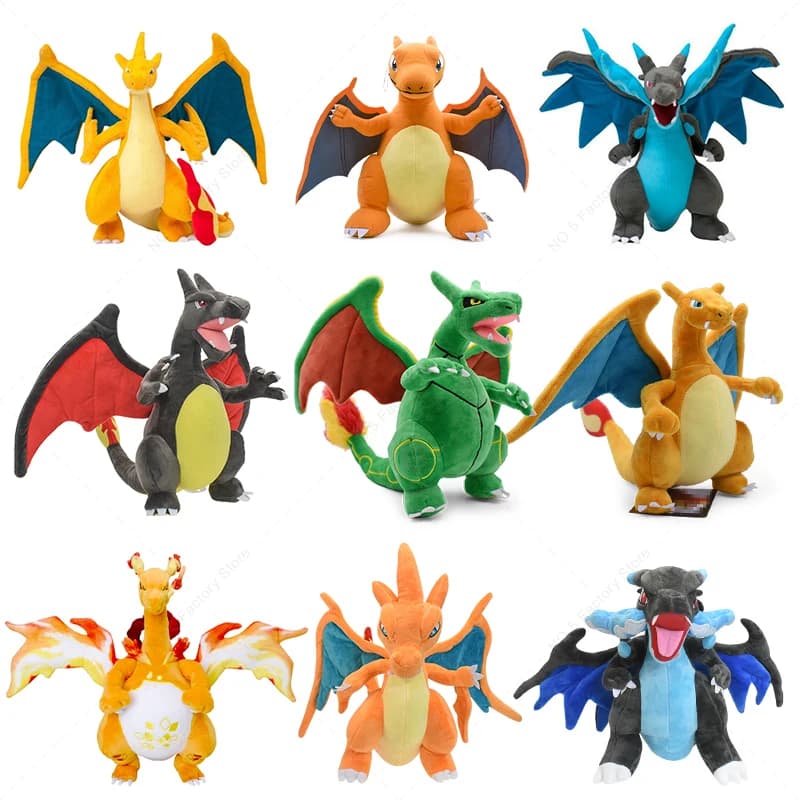 18 Styles Shiny Charizard Plush Toys Pokemon Mega Evolution X & Y Charizard Soft Stuffed Animals Toy Doll Gift for Halloween