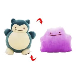 20cm Pokemon Anime Dolls Reversible Pillow Cushion Ditto Transform Snorlax Plush Toys Pillow Doll For Kids Gift