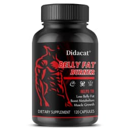 Stimulant-Free Men's Belly Fat Burner Capsules, Boost Metabolism, Burn Stubborn Fat, Tighten Abs, Preserve Muscle, Caffeine-Free