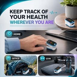 Finger Pulse Oximeter for Sports Oxygen Level And Pulse Rate Device with OLED Screen Blood Oxygen Saturation Monitor Heart Rate