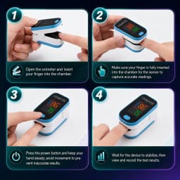 Finger Pulse Oximeter for Sports Oxygen Level And Pulse Rate Device with OLED Screen Blood Oxygen Saturation Monitor Heart Rate