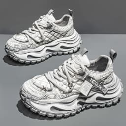 Men Breathable Casual Sneakers Heightening Wear Resistant Fashion Versatile Halloween Christmas Gift