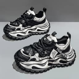 Men Breathable Casual Sneakers Heightening Wear Resistant Fashion Versatile Halloween Christmas Gift