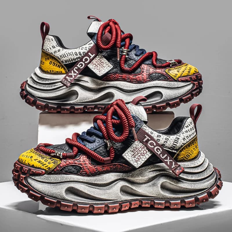 Men Breathable Casual Sneakers Heightening Wear Resistant Fashion Versatile Halloween Christmas Gift