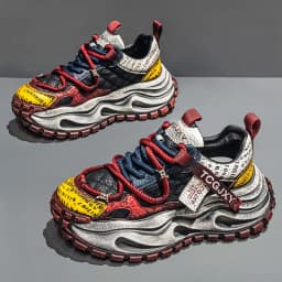 Men Breathable Casual Sneakers Heightening Wear Resistant Fashion Versatile Halloween Christmas Gift