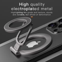 For Magsafe Foldable Double Sided Magnetic Phone Holder For iPhone Xiaomi Universal Folding Car Holder Magnetic Smartphone Stand