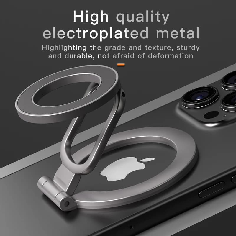 For Magsafe Foldable Double Sided Magnetic Phone Holder For iPhone Xiaomi Universal Folding Car Holder Magnetic Smartphone Stand