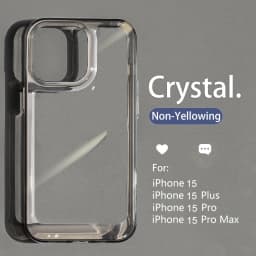 Luxury Transparent Shockproof Armor Case for iPhone 17 Air 16 15 14 Plus 13 12 Mini 11 Pro Max Clear Bumper Hard Acrylic Cover