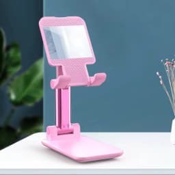 Three Sections Foldable Desk Mobile Phone Holder For iPhone iPad Tablet Flexible Table Desktop Adjustable Cell Smartphone Stand