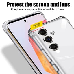 Clear Phone Case For Samsung Galaxy S22 S23 S24 Plus S25 Ultra S21 Fe Silicone Soft Case For Samsung A16 A26 A36 A56 A55 A35 A15