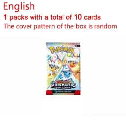 360Pcs/Set English Pokémon Card Prismatic Evolutions Scarlet Violet 151 English Booster Battle Transaction Card Gifts
