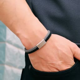 Noter New Fashion Mens Paracord Bracelet Stainless Steel Magent Buckle Wrap Braslet Gifts For Boyfriend Fabric Nautical Braclet