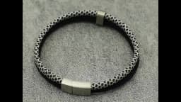 Noter New Fashion Mens Paracord Bracelet Stainless Steel Magent Buckle Wrap Braslet Gifts For Boyfriend Fabric Nautical Braclet