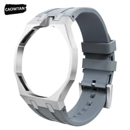 Modification Kit Aluminum Metal Case+Silicone Strap for Swatch X AP Royal Pop Pocket Watch Changer To Wristwatch Accessories