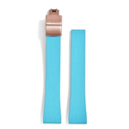 Original Stripess CTS FKM Rubber Watch Strap 20mm For D-elug FKM CTS Watchband Quick Release Silver Butterfly Buckle Cut To Size