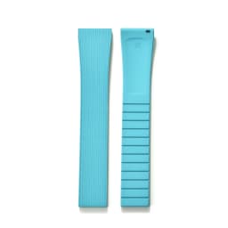 Original Stripess CTS FKM Rubber Watch Strap 20mm For D-elug FKM CTS Watchband Quick Release Silver Butterfly Buckle Cut To Size