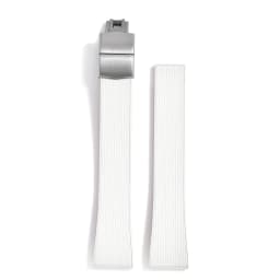 Original Stripess CTS FKM Rubber Watch Strap 20mm For D-elug FKM CTS Watchband Quick Release Silver Butterfly Buckle Cut To Size