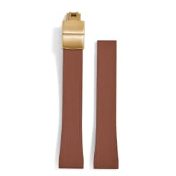 Original Stripess CTS FKM Rubber Watch Strap 20mm For D-elug FKM CTS Watchband Quick Release Silver Butterfly Buckle Cut To Size