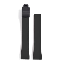 Original Stripess CTS FKM Rubber Watch Strap 20mm For D-elug FKM CTS Watchband Quick Release Silver Butterfly Buckle Cut To Size