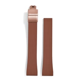 Original Stripess CTS FKM Rubber Watch Strap 20mm For D-elug FKM CTS Watchband Quick Release Silver Butterfly Buckle Cut To Size