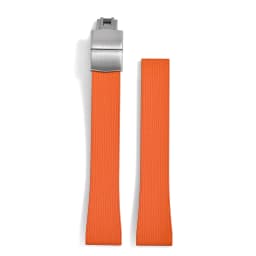 Original Stripess CTS FKM Rubber Watch Strap 20mm For D-elug FKM CTS Watchband Quick Release Silver Butterfly Buckle Cut To Size