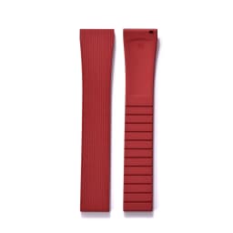 Original Stripess CTS FKM Rubber Watch Strap 20mm For D-elug FKM CTS Watchband Quick Release Silver Butterfly Buckle Cut To Size