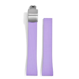 Original Stripess CTS FKM Rubber Watch Strap 20mm For D-elug FKM CTS Watchband Quick Release Silver Butterfly Buckle Cut To Size