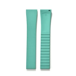 Original Stripess CTS FKM Rubber Watch Strap 20mm For D-elug FKM CTS Watchband Quick Release Silver Butterfly Buckle Cut To Size