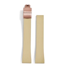 Original Stripess CTS FKM Rubber Watch Strap 20mm For D-elug FKM CTS Watchband Quick Release Silver Butterfly Buckle Cut To Size
