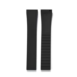 Original Stripess CTS FKM Rubber Watch Strap 20mm For D-elug FKM CTS Watchband Quick Release Silver Butterfly Buckle Cut To Size