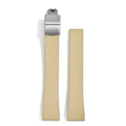 Original Stripess CTS FKM Rubber Watch Strap 20mm For D-elug FKM CTS Watchband Quick Release Silver Butterfly Buckle Cut To Size