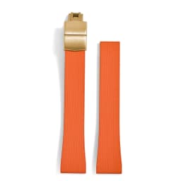 Original Stripess CTS FKM Rubber Watch Strap 20mm For D-elug FKM CTS Watchband Quick Release Silver Butterfly Buckle Cut To Size