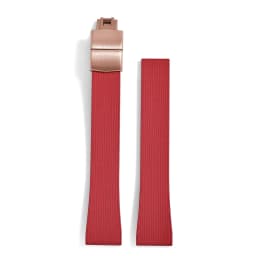 Original Stripess CTS FKM Rubber Watch Strap 20mm For D-elug FKM CTS Watchband Quick Release Silver Butterfly Buckle Cut To Size