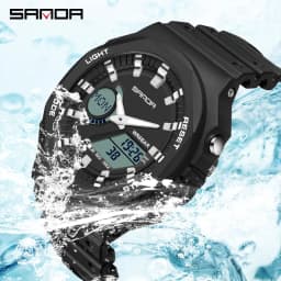 SANDA Outdoor Sports Watches Men Ms LED Digital Watches Military Waterproof Date Electronic Watch Boy Girl Relogio Masculino