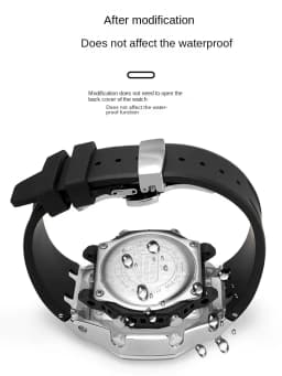 GM-2100 GBM2100 Stainless Steel Case Bezel metal Strap For Casio G-SHOCK GM2100 GBM-2100 Mod Kit Replacement Mod Refit Kit