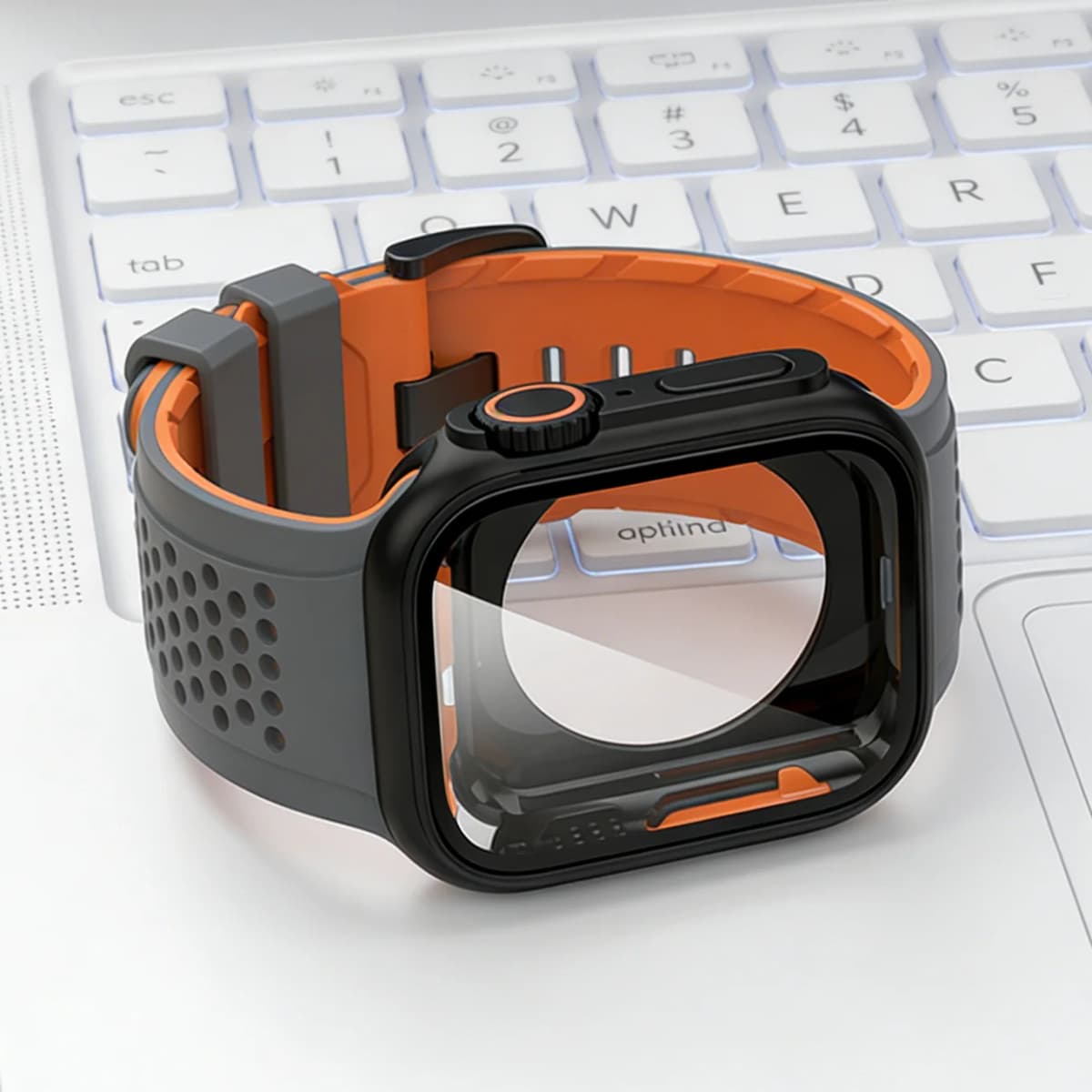 Silicone Band PC Case+Strap Screen Protective Cover for Apple Watch 11 10 9 8 7 6 SE3 46mm 44mm 45mm Change To Ultra 3/2 49mm